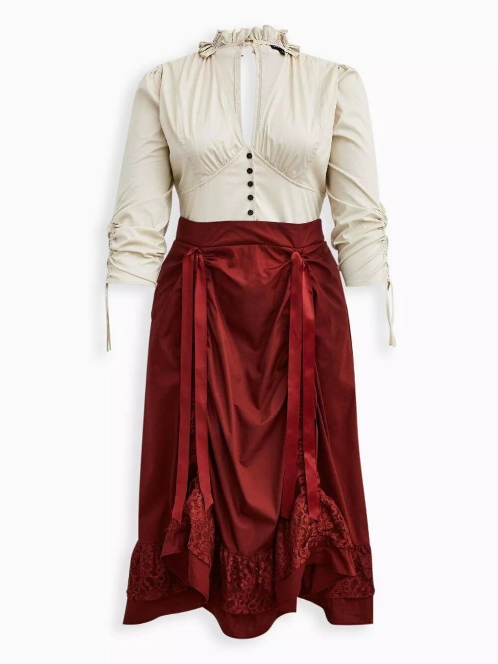 Torrid Halloween Steampunk Dress — Hi‑Low — Size 1X BNWT